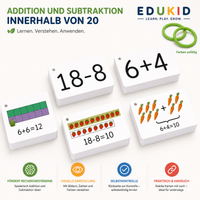 Mathe-Lernkarten Addition & Subtraktion (132 Karten)