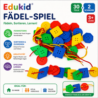Montessori Fädelspiel Formen & Farben