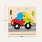 3D-Holzpuzzle Tiere & Fahrzeuge