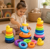 Montessori Stapelturm mit Ringen & Ente