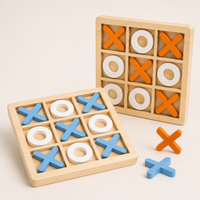 Montessori Tic Tac Toe aus Holz
