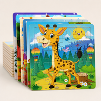 Holzpuzzle Tiere für Kinder