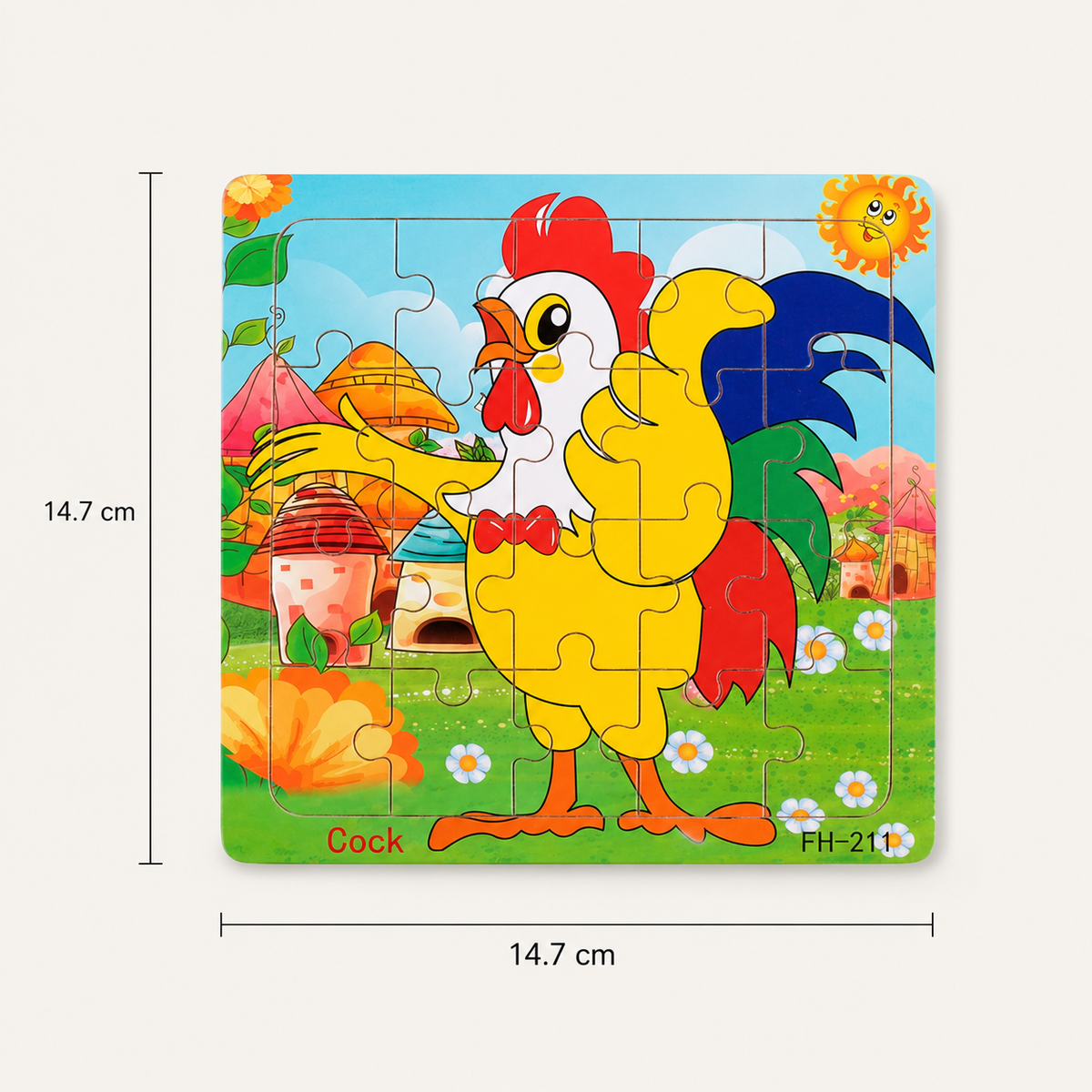 Holzpuzzle Tiere für Kinder