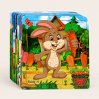 Holzpuzzle Tiere für Kinder