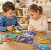 Holzpuzzle Tiere für Kinder