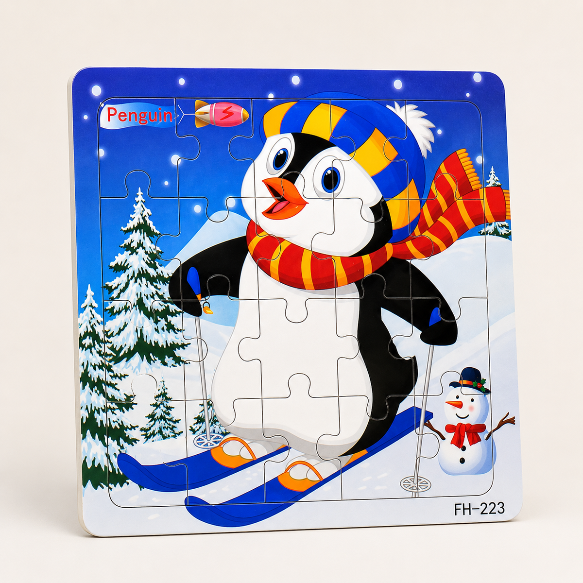 Holzpuzzle Tiere für Kinder
