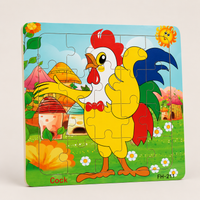 Holzpuzzle Tiere für Kinder