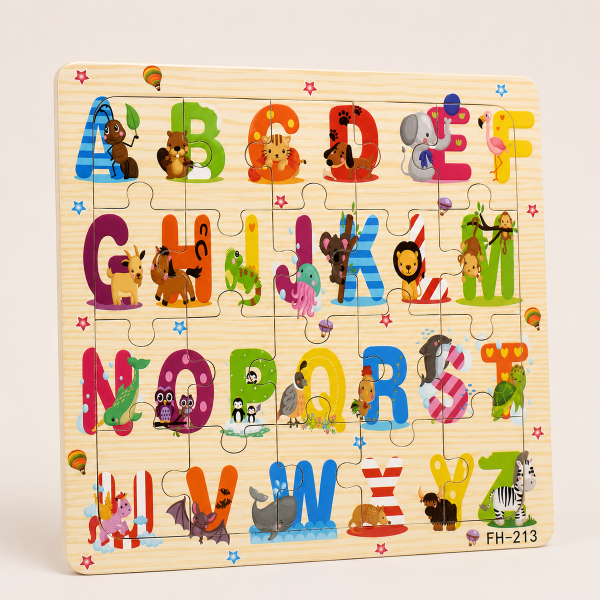 Holzpuzzle Tiere für Kinder