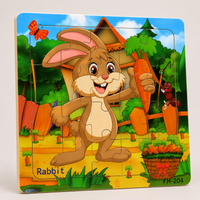 Holzpuzzle Tiere für Kinder