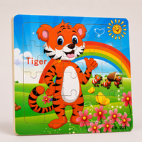 Holzpuzzle Tiere für Kinder