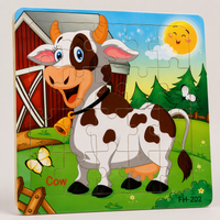 Holzpuzzle Tiere für Kinder