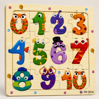 Holzpuzzle Tiere für Kinder