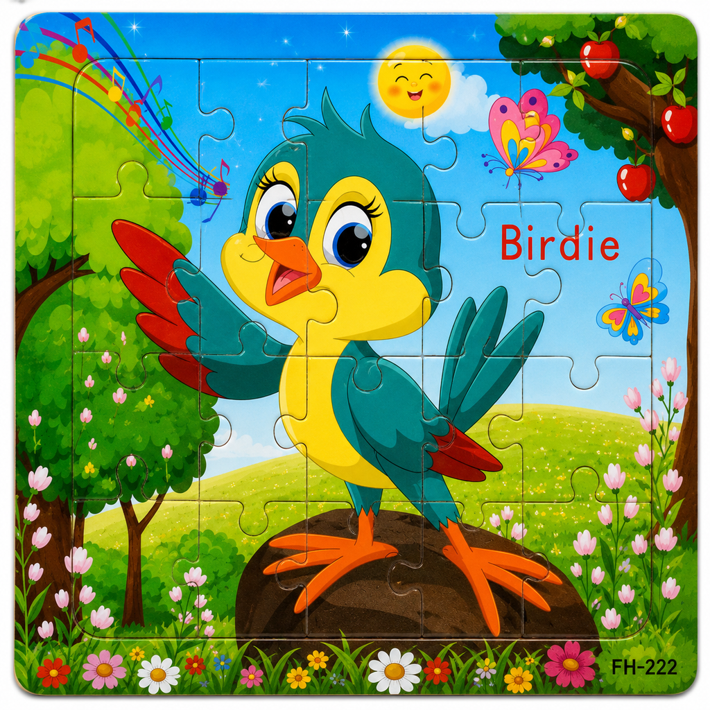 Holzpuzzle Tiere für Kinder
