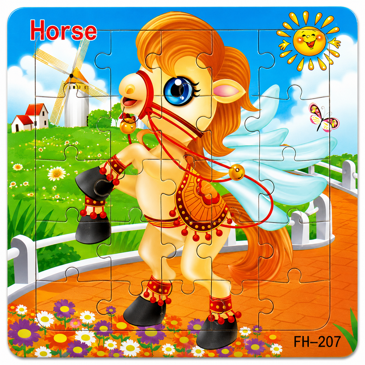 Holzpuzzle Tiere für Kinder