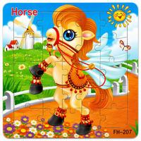 Holzpuzzle Tiere für Kinder