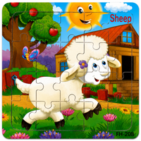 Holzpuzzle Tiere für Kinder