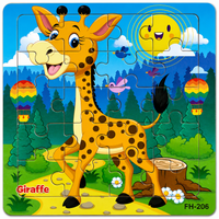Holzpuzzle Tiere für Kinder