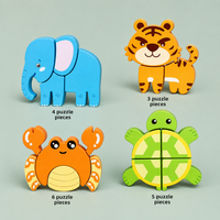 Holz Steckpuzzle Tiere
