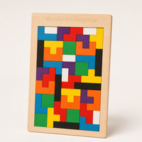 Magnetisches Holz Tangram