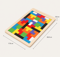 Magnetisches Holz Tangram