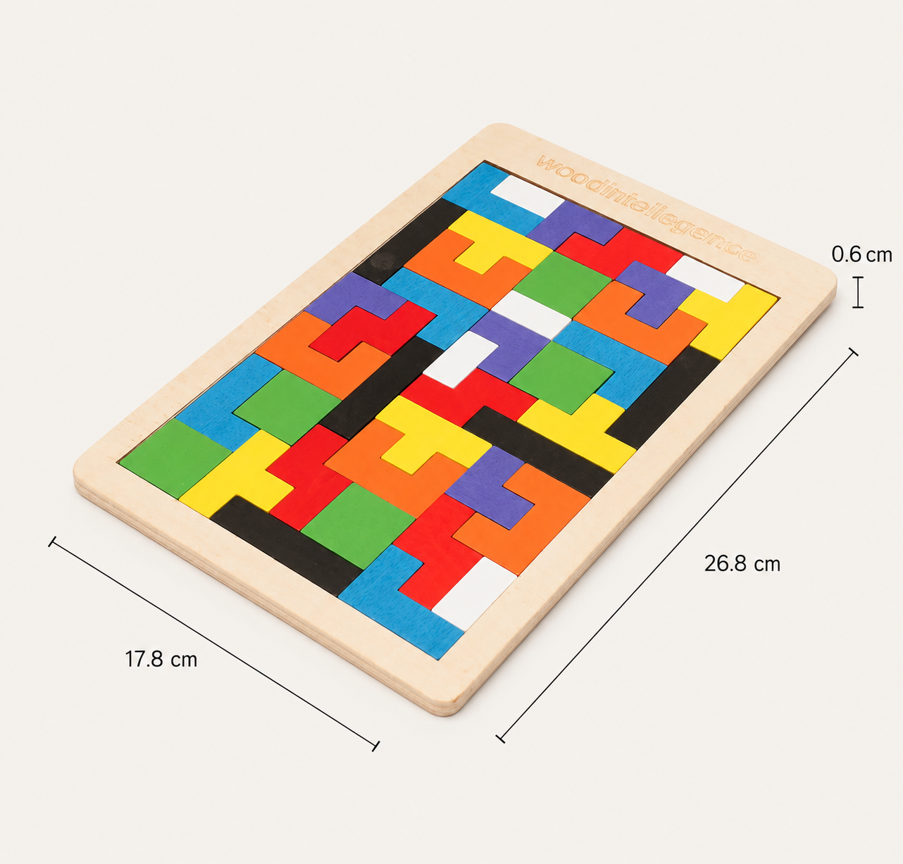 Magnetisches Holz Tangram
