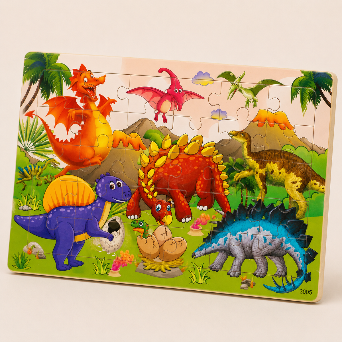 Holzpuzzle Tiere für Kinder