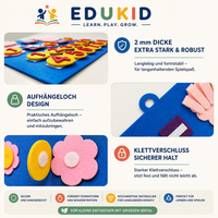 Mathe Lernboard aus Filz