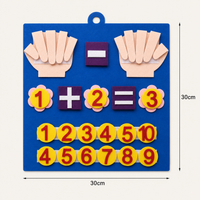 Mathe Lernboard aus Filz