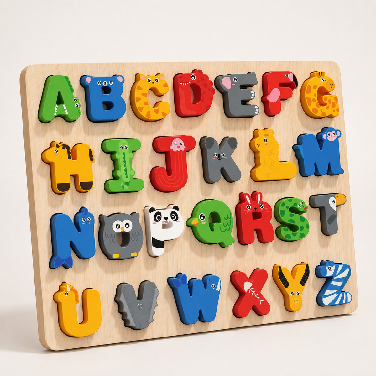 Alphabet Steckpuzzle aus Holz