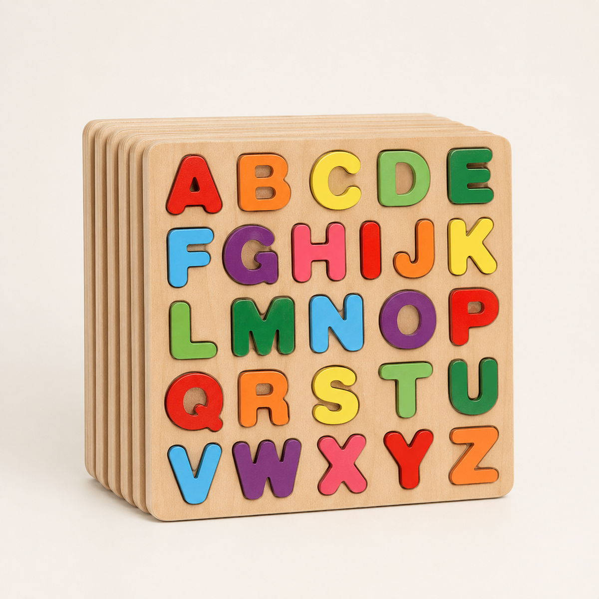 Alphabet Steckpuzzle aus Holz