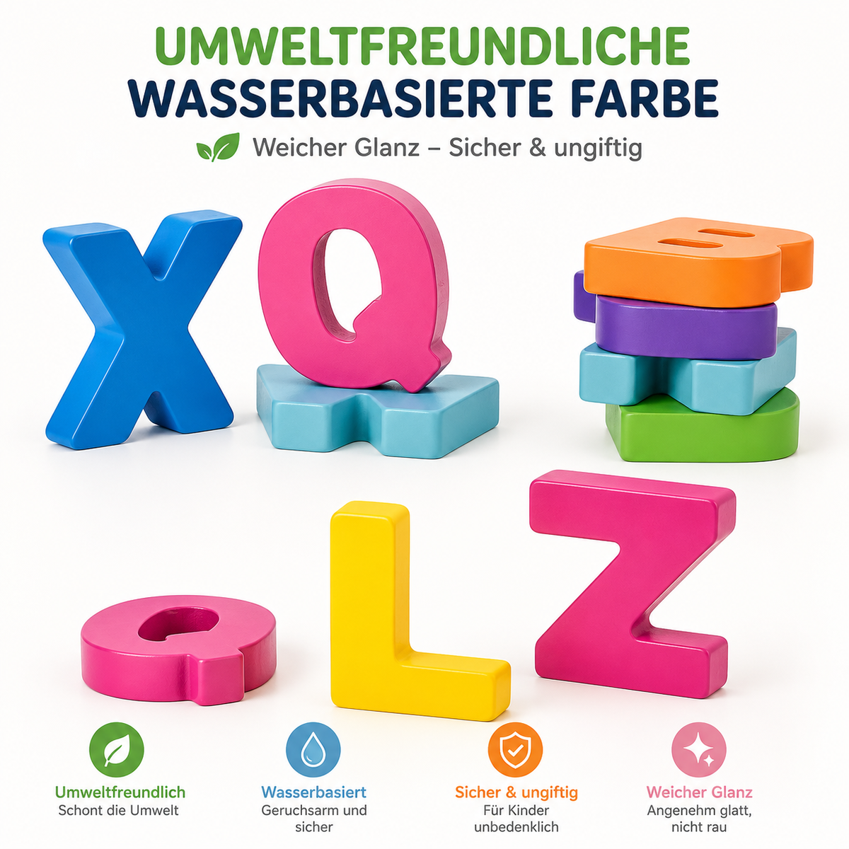 Alphabet Steckpuzzle aus Holz