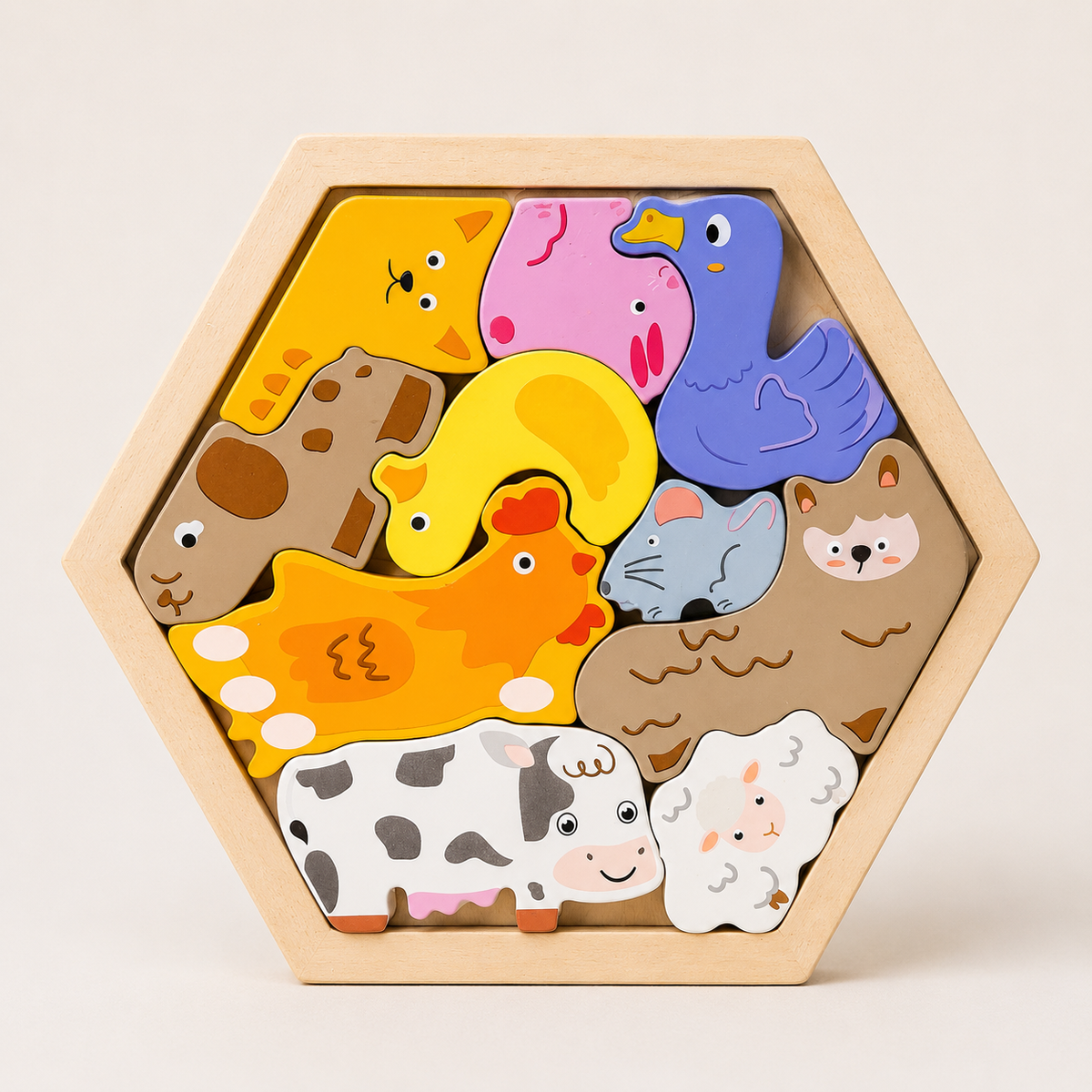 3D Holzpuzzle für Kinder