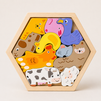 3D Holzpuzzle für Kinder
