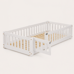 Montessori Bodenbett 90 × 200 cm mit Tür
