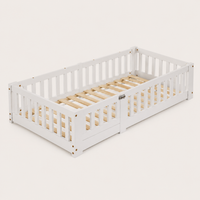 Montessori Bodenbett 90 × 200 cm mit Tür
