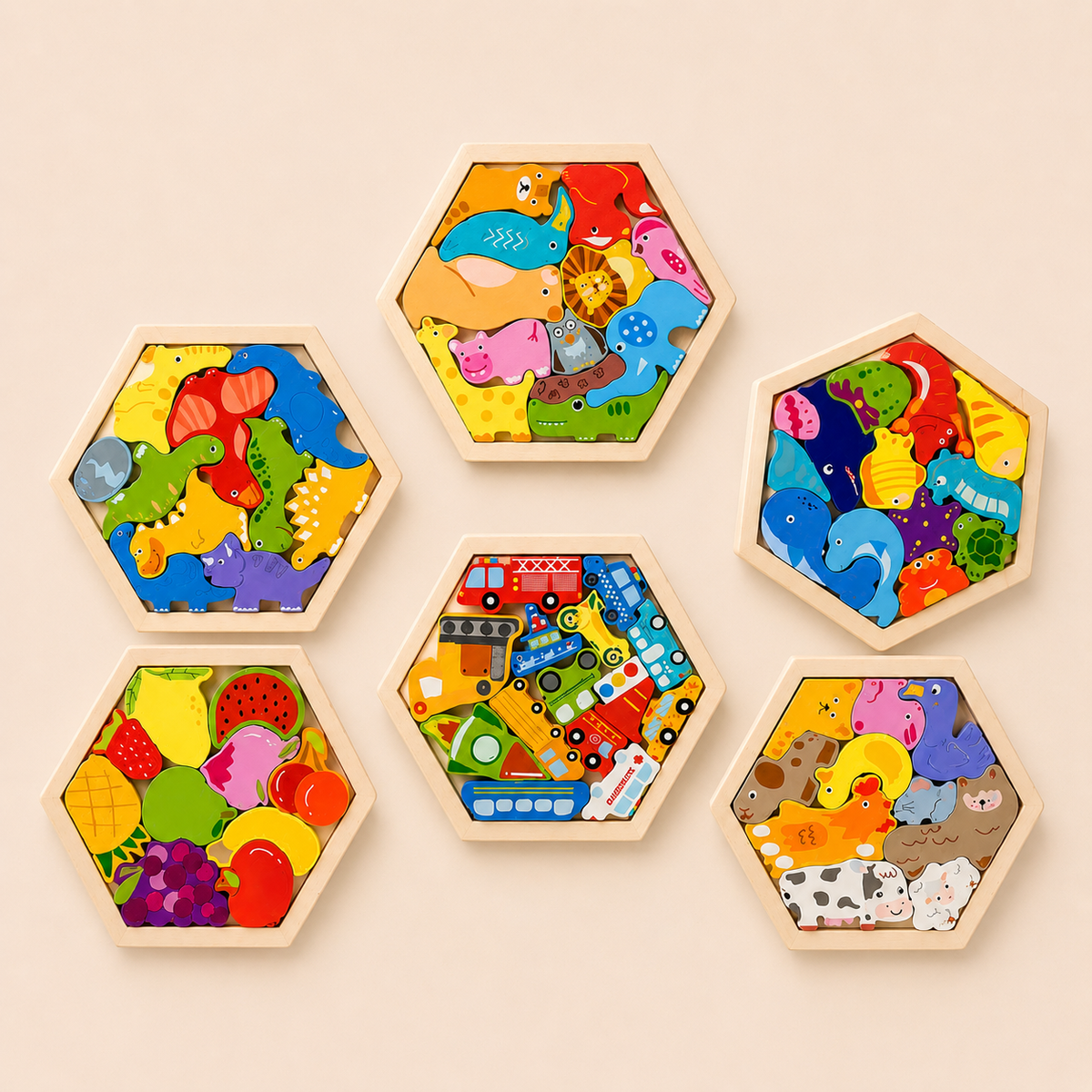 3D Holzpuzzle für Kinder