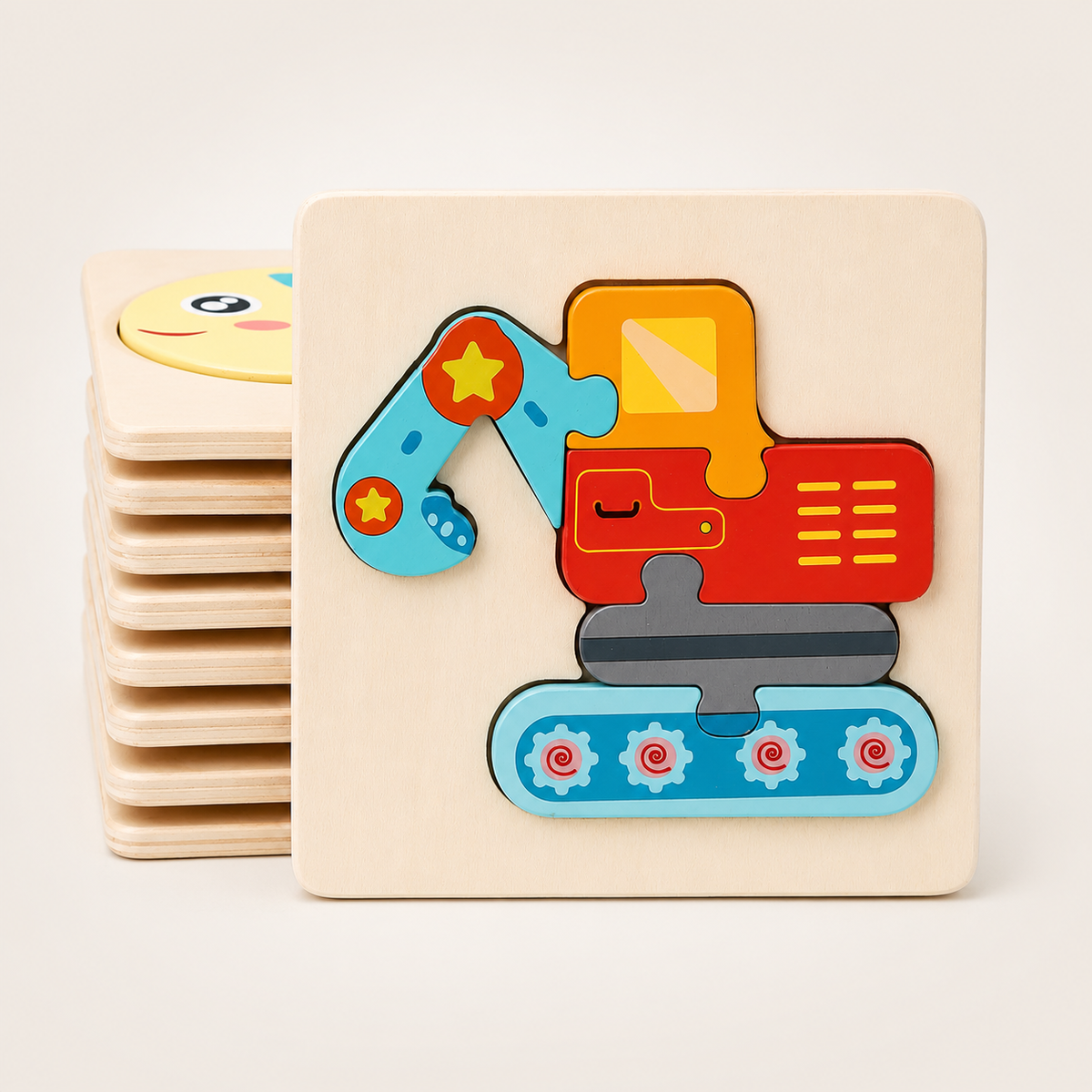 3D Holzpuzzle Tiere & Fahrzeuge