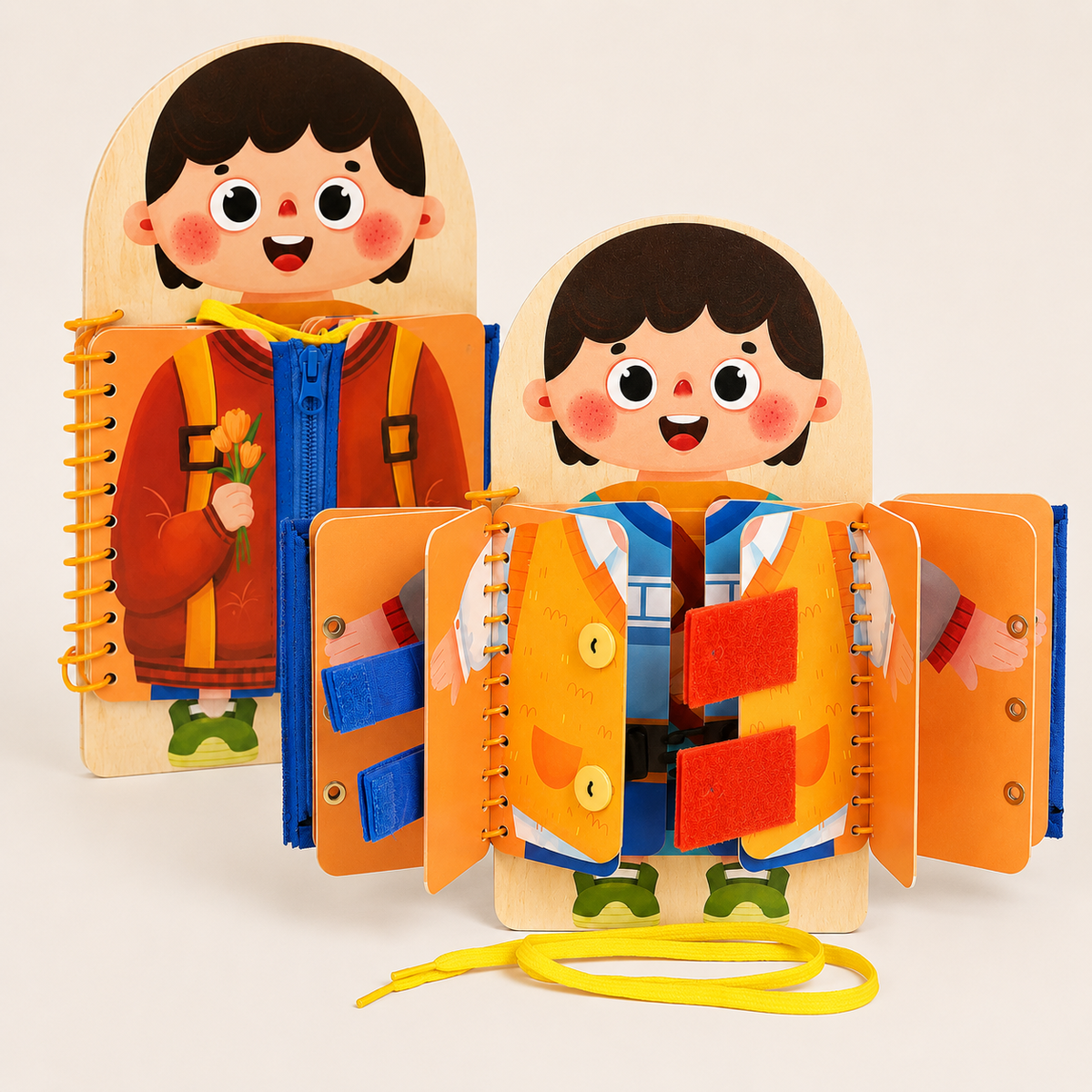 Montessori Busy Board aus Holz