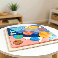 Montessori Holzpuzzle Sonnensystem