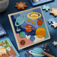 Montessori Holzpuzzle Sonnensystem